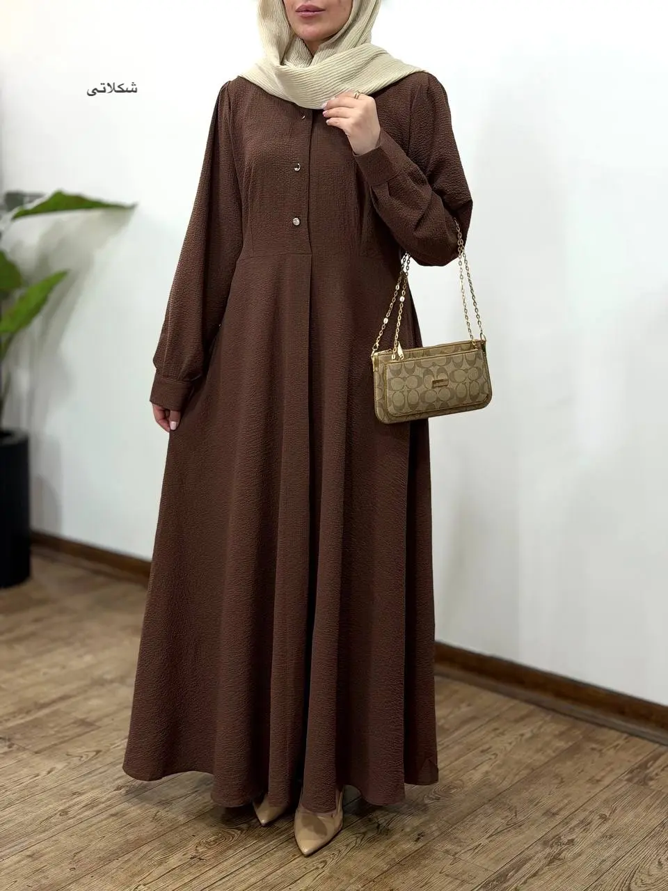 پیراهن مانتویی بلند آیسو فرانک